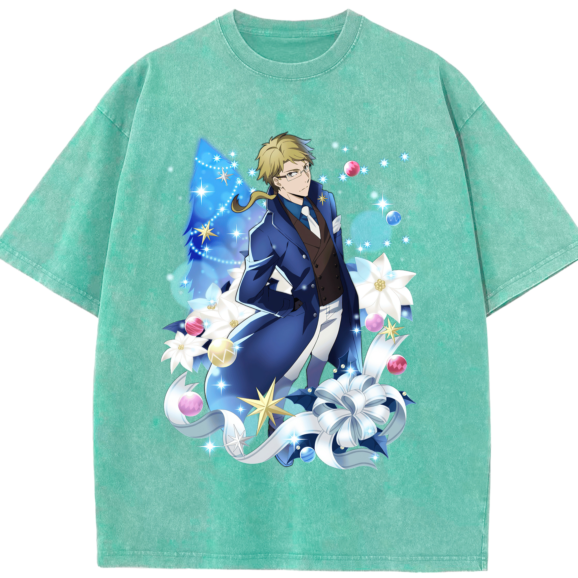 （画像用） 文豪ストレイドッグス Bungo Stray Dogs 綿100% ヴィンテージ風 半袖Tシャツ（フロントプリント）